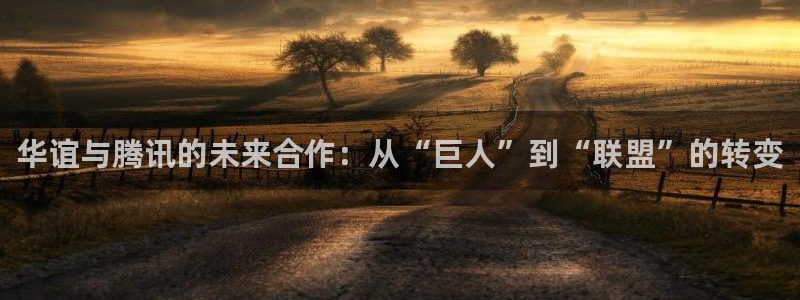 永盈welcome官网注册：华谊与腾讯的未来合作：从“巨人”到“联盟”的转变