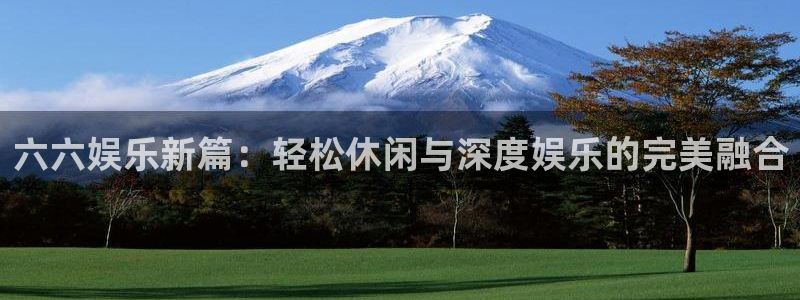 永盈welcome电子有限公司：六六娱乐新篇：轻松休闲与深度娱乐的完美融合