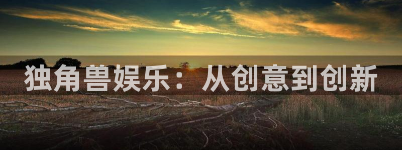 永盈welcome代理：独角兽娱乐：从创意到创新